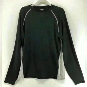 2XL FITNESS GEAR Men Black long sleeve breathable long sleeve shirt M12